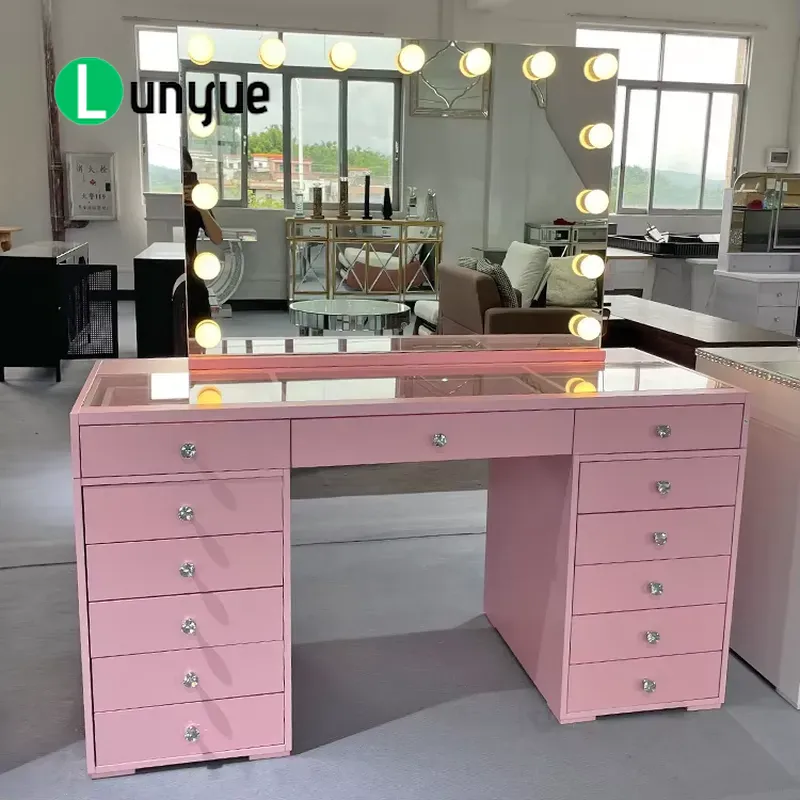 Pembe Renkli Ahşap Makyaj Masa - Beauty Makeup Vanity Set incelemesi ve fiyatı